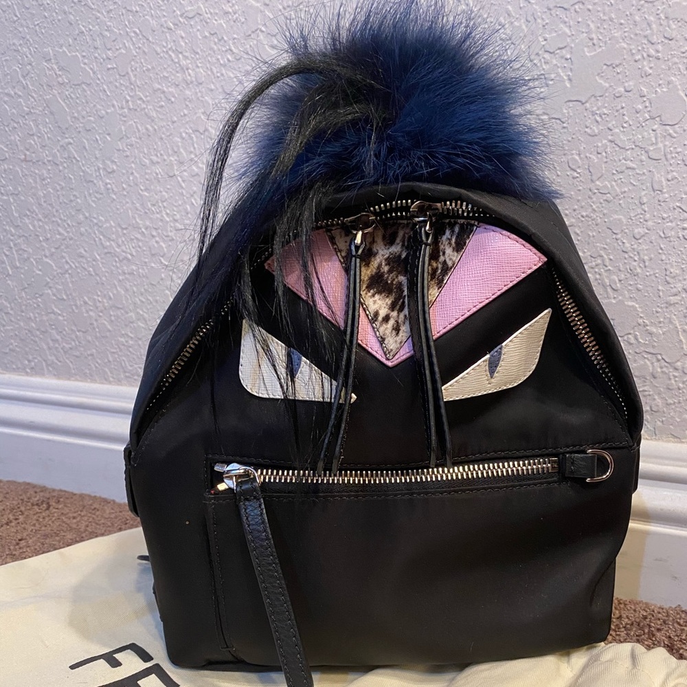 Fendi mini monster backpack